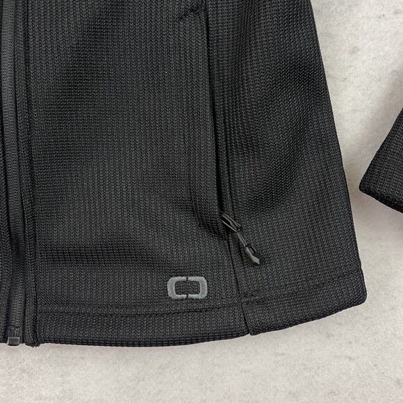 OGIO Grit Fleece Jacket Womens Small Black Knit Full Zip Embroidered Logo - Picture 12 of 16